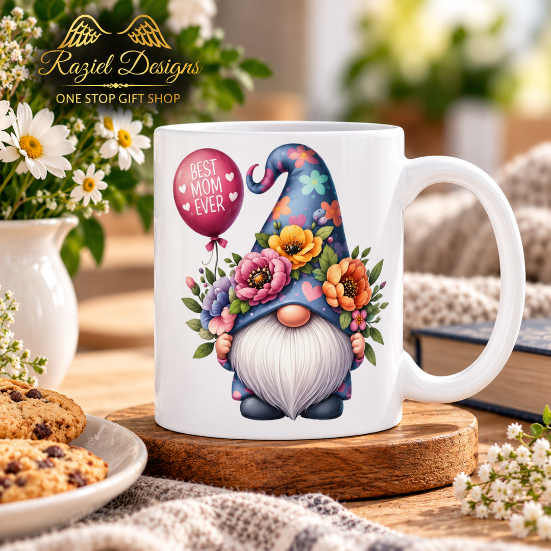 Gnome Best Mom Ever Coffee Cup