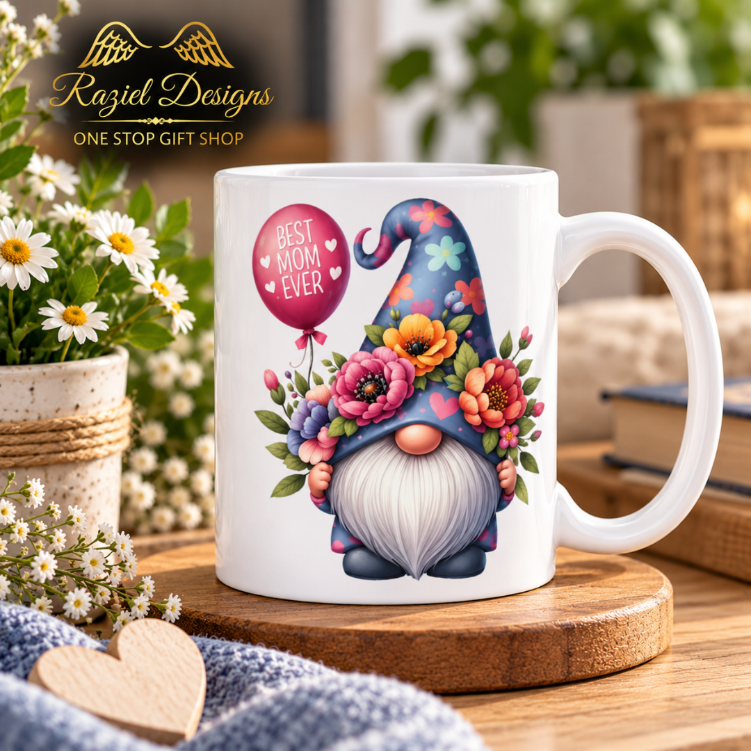 Gnome Best Mom Ever Coffee Cup
