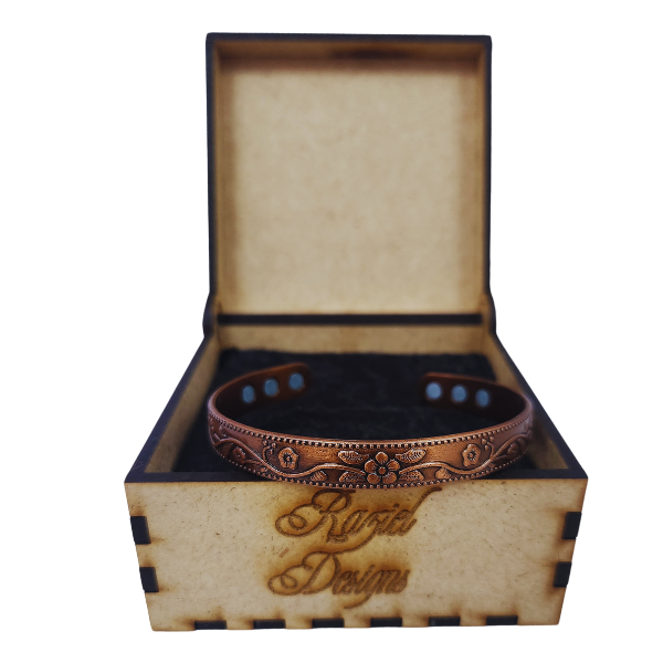 Blossom's Embrace Copper Cuff Bracelet