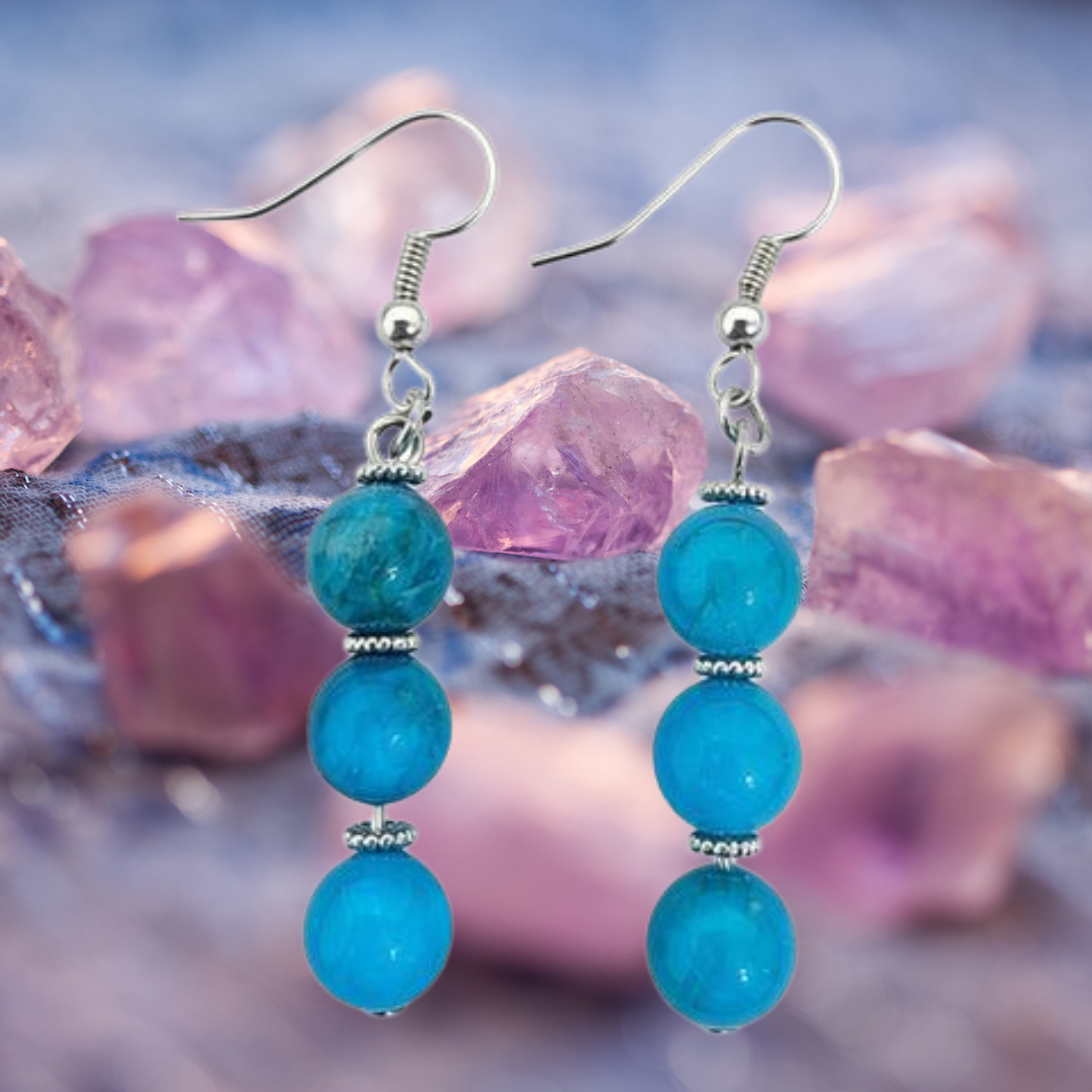 Blue Apatite Serenity Dangle Earrings