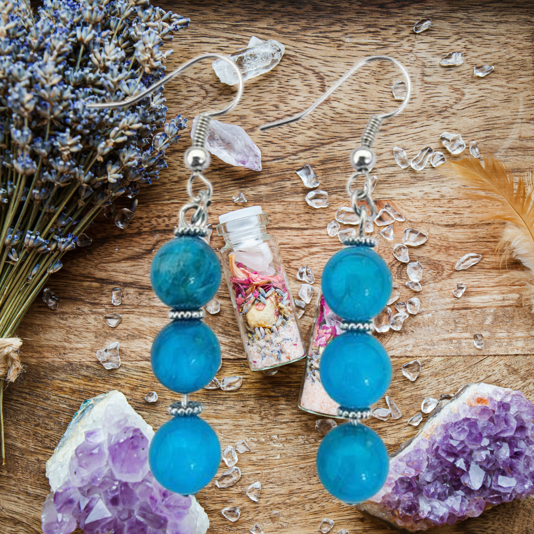 Blue Apatite Serenity Dangle Earrings