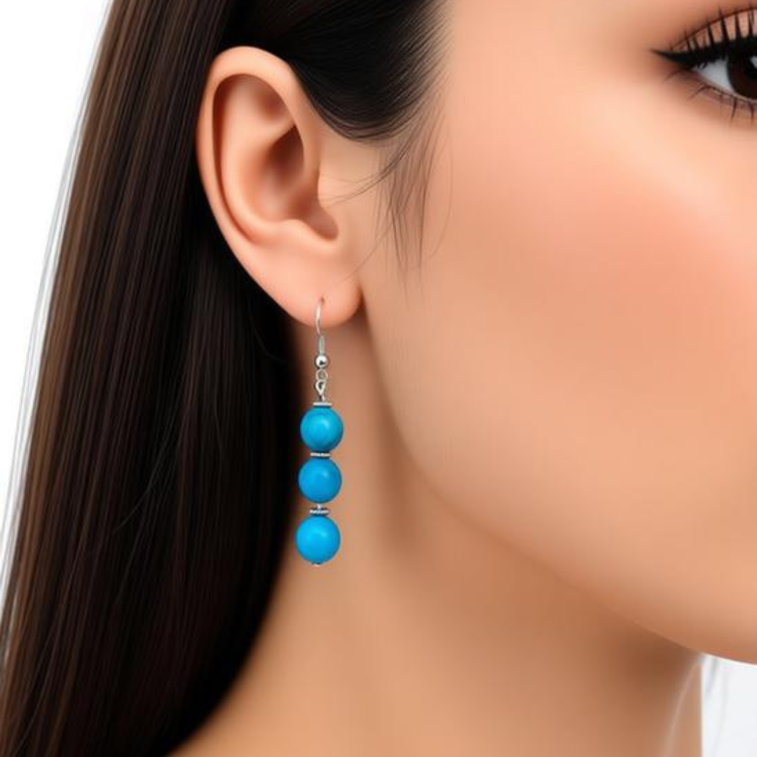 Blue Apatite Serenity Dangle Earrings