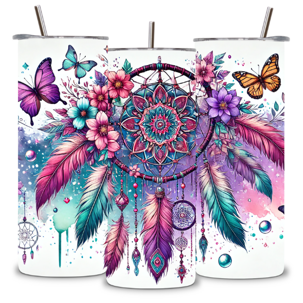Butterfly & Bloom Dreamcatcher Tumbler