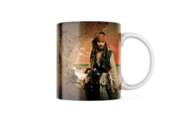 Captain Jack Sparrow Themed Printed Coffee Cup