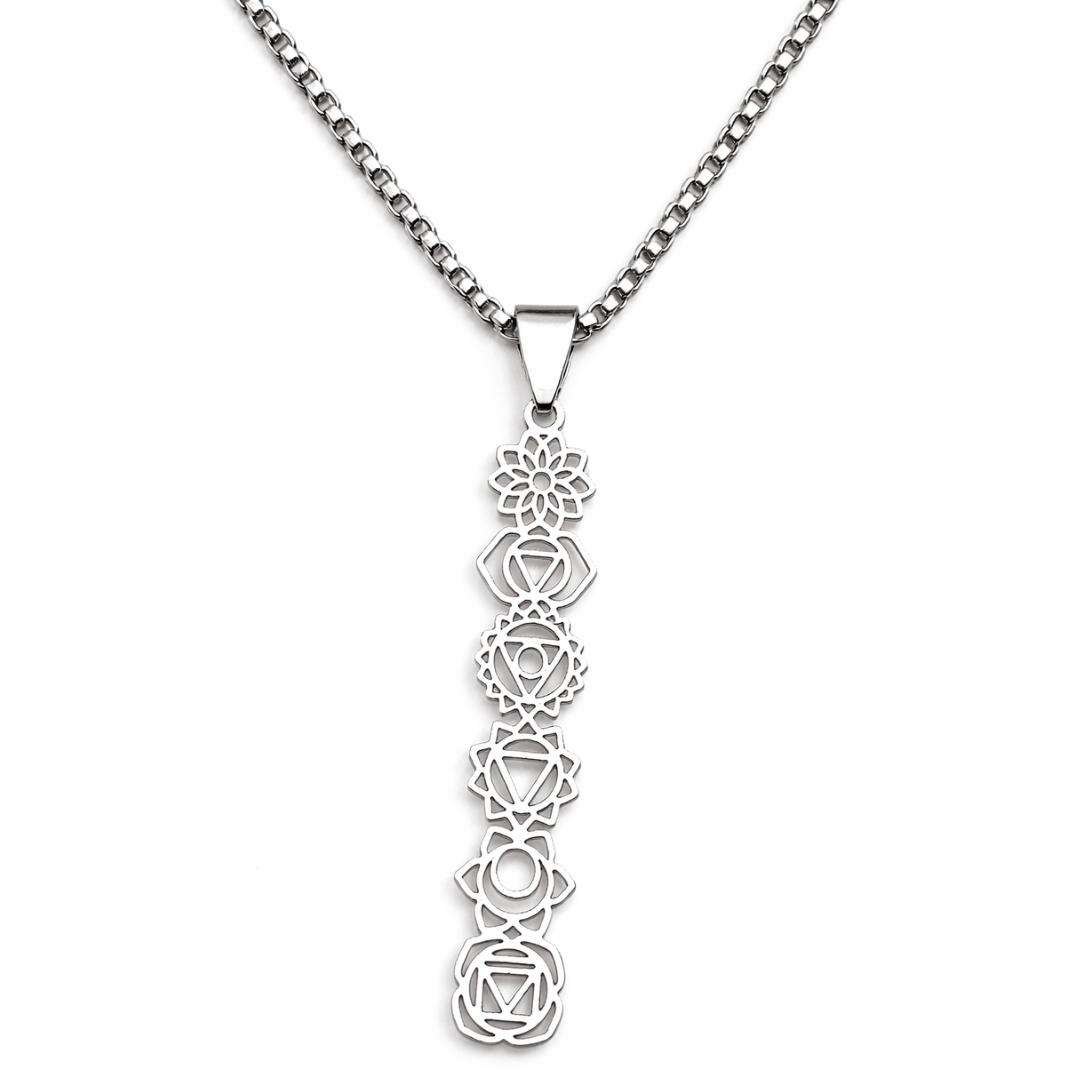Chakra Balance Stainless Steel Necklace