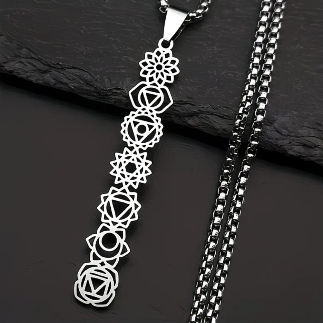 Chakra Balance Stainless Steel Necklace