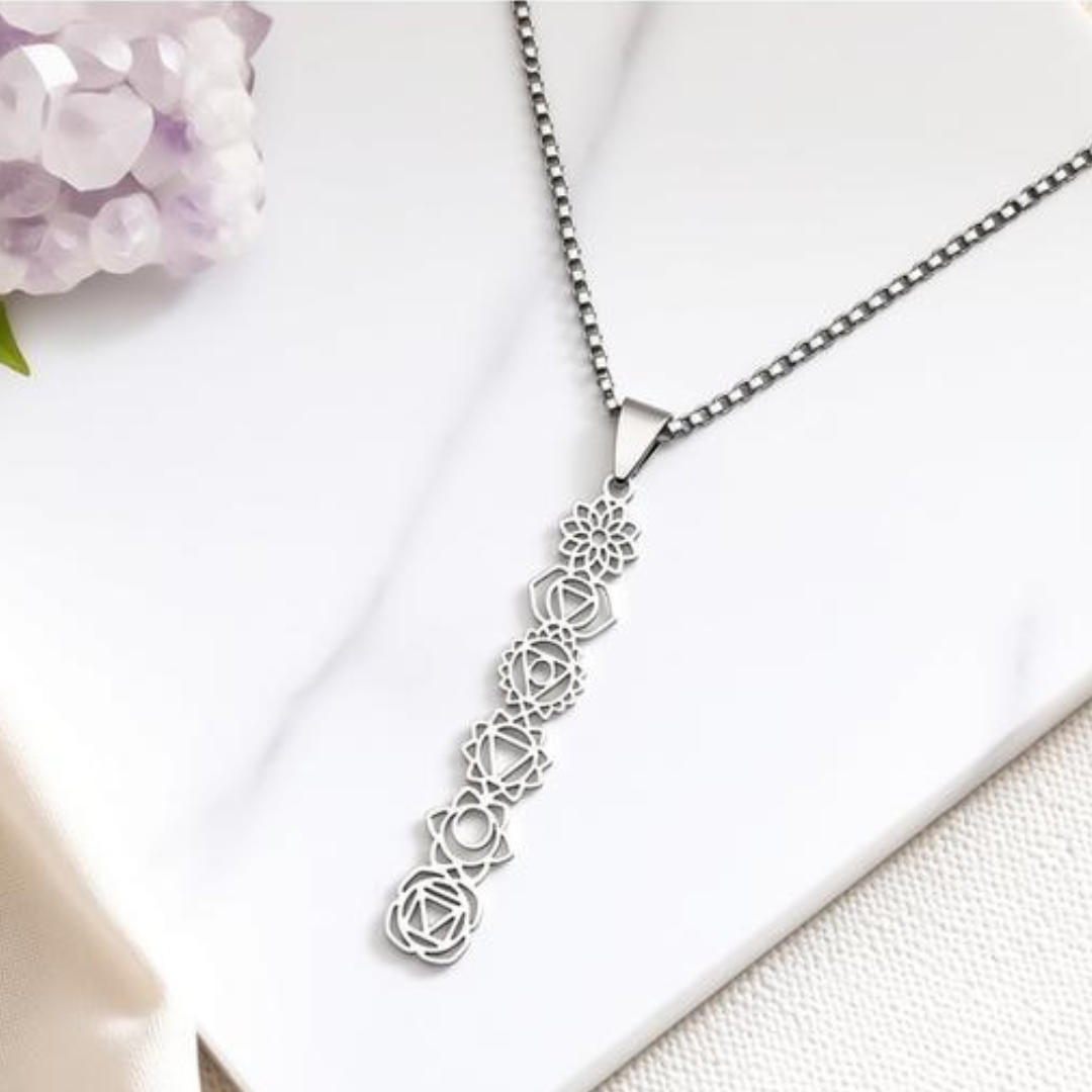 Chakra Balance Stainless Steel Necklace
