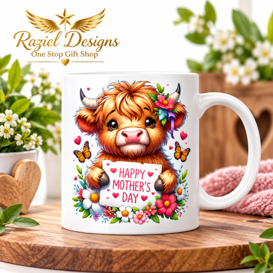 Highland Calf Love Mother's Day Coffee Mug