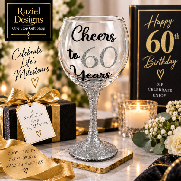 Cheers to 60 Gin Glass