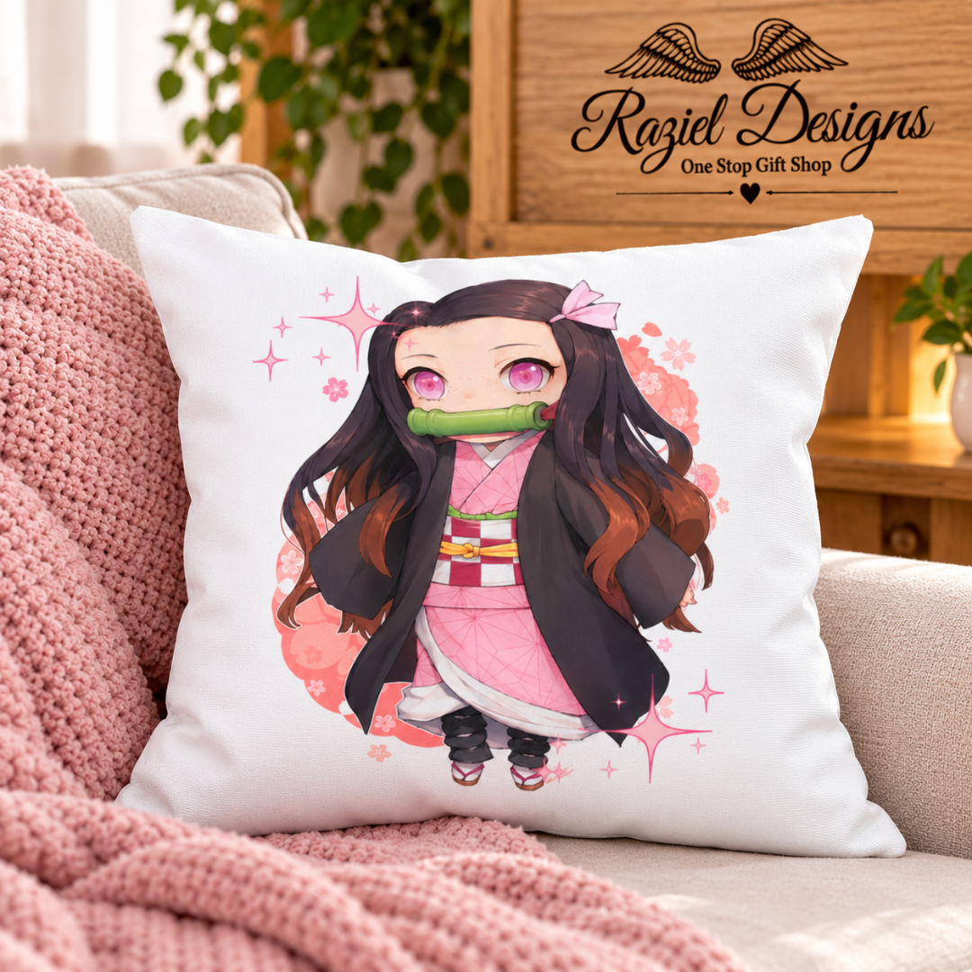 Nezuko Throw Pillow
