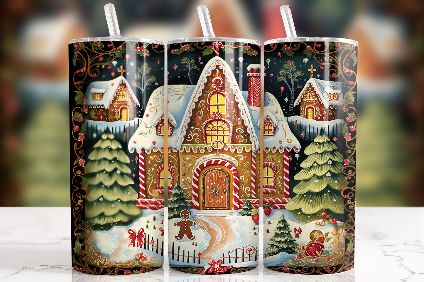 Gingerbread House 20 oz Tumbler