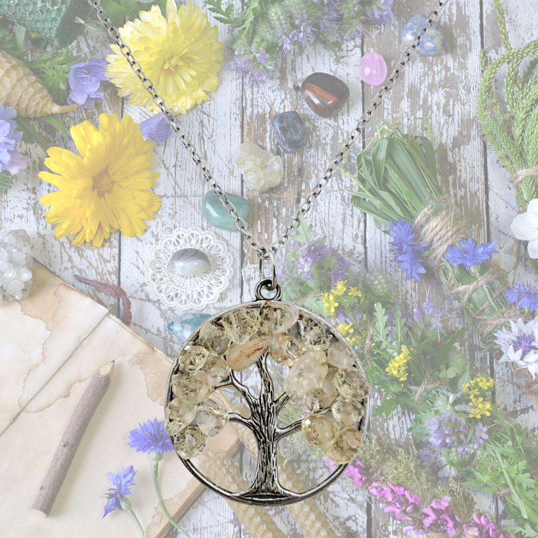 Citrine Tree of Life Necklace