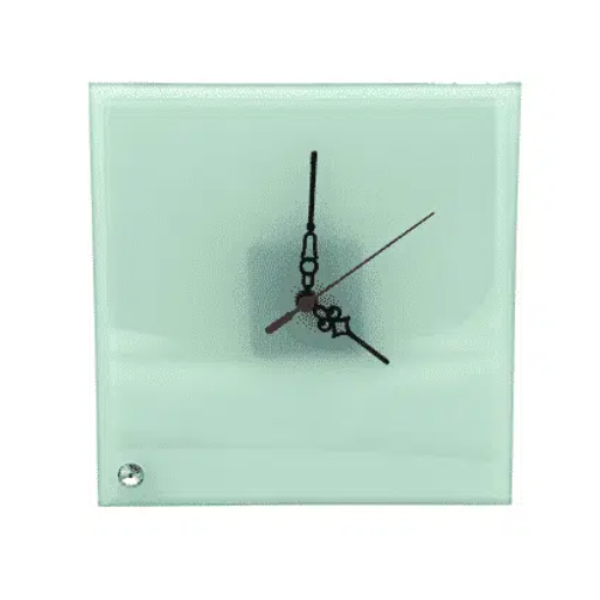 Glass Clock 20cm x 20 cm