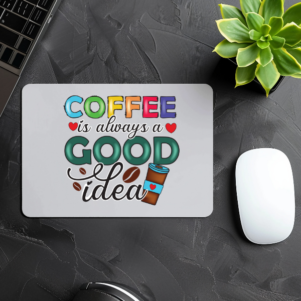 Coffee Is Always A Good Idea Mouse Pad