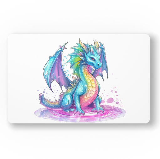 Colorful Dragon Themed Mousepad