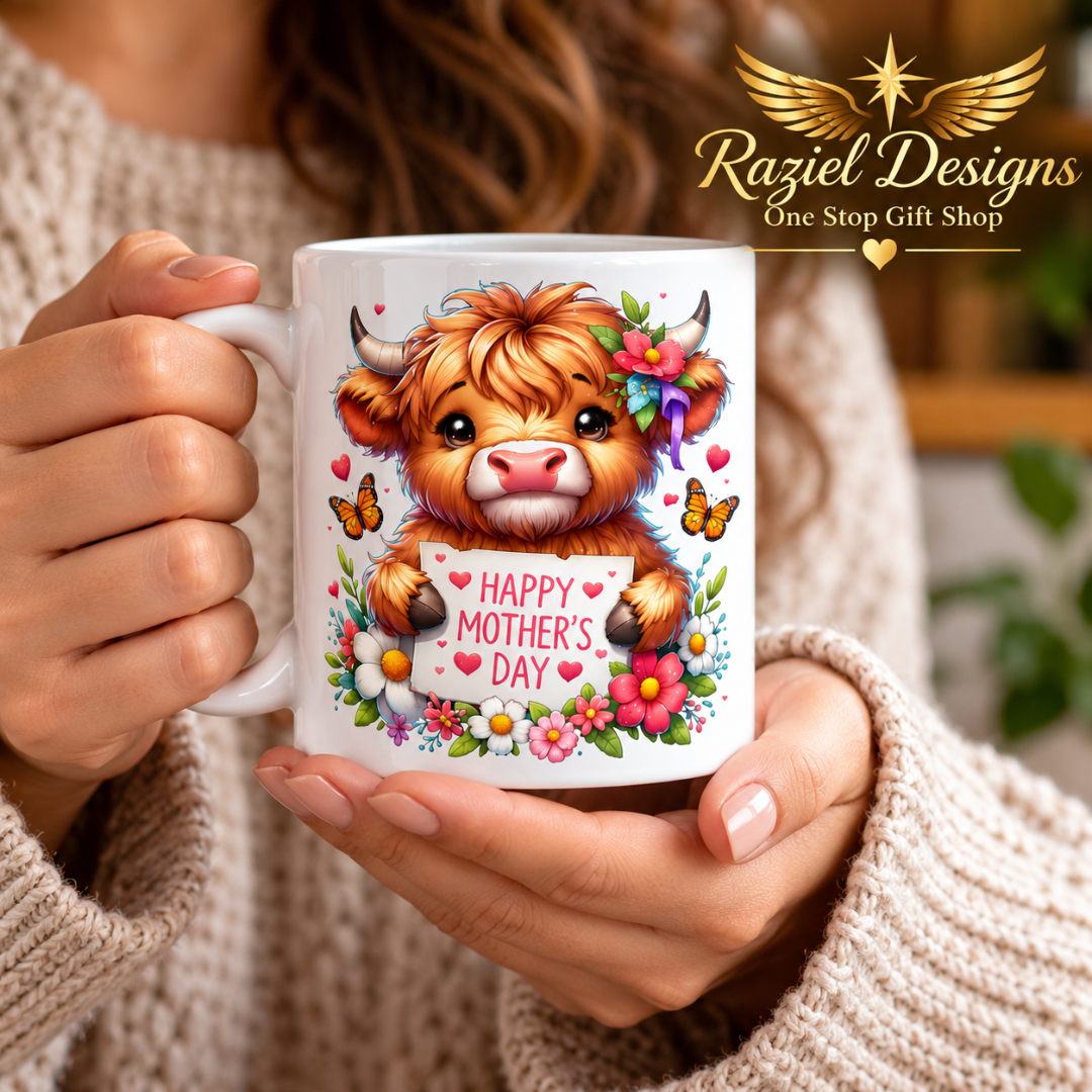Highland Calf Love Mother's Day Coffee Mug