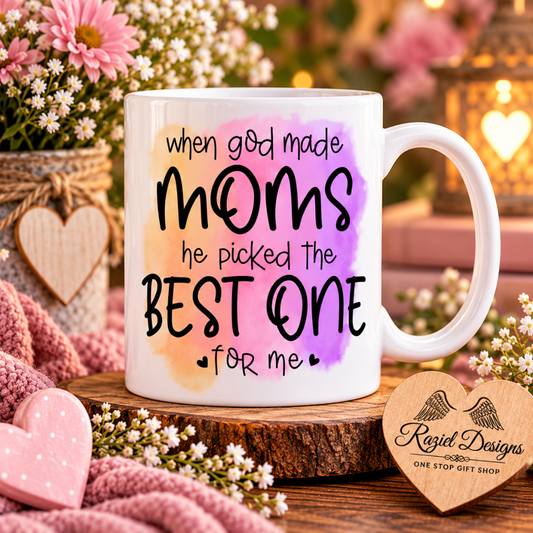 When God Made Moms he Picked the Best One For Me Coffee Cup