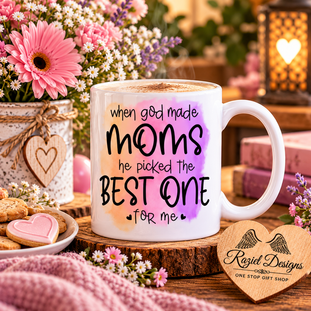 When God Made Moms he Picked the Best One For Me Coffee Cup