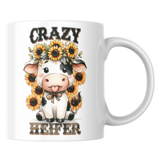 Crazy Heifer Coffee Cup
