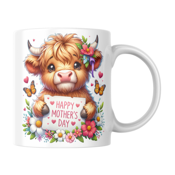 Highland Calf Love Mother's Day Coffee Mug