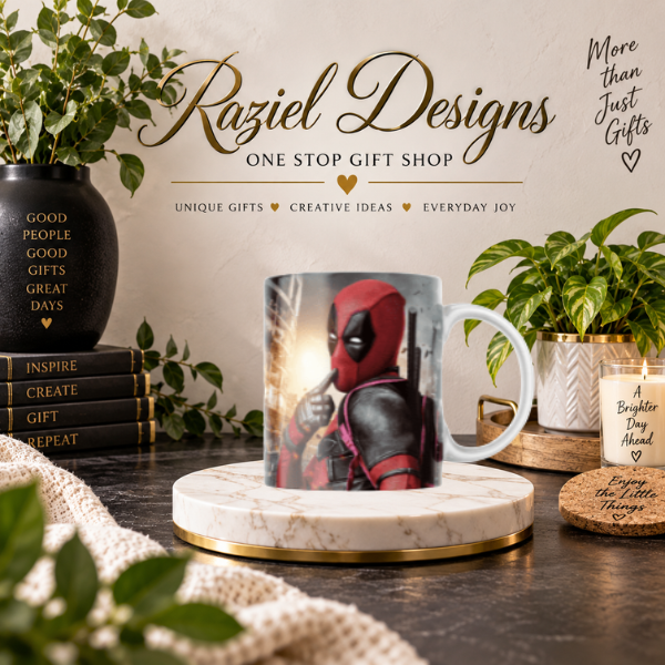 Deadpool Themed Printed Coffee Cup