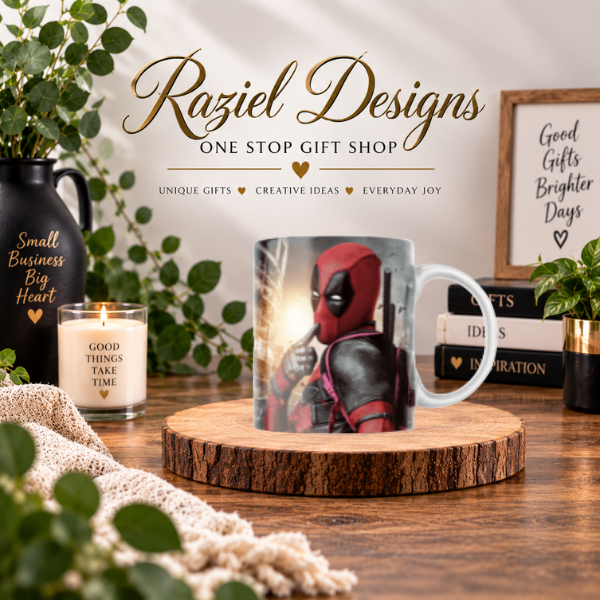 Deadpool Themed Printed Coffee Cup