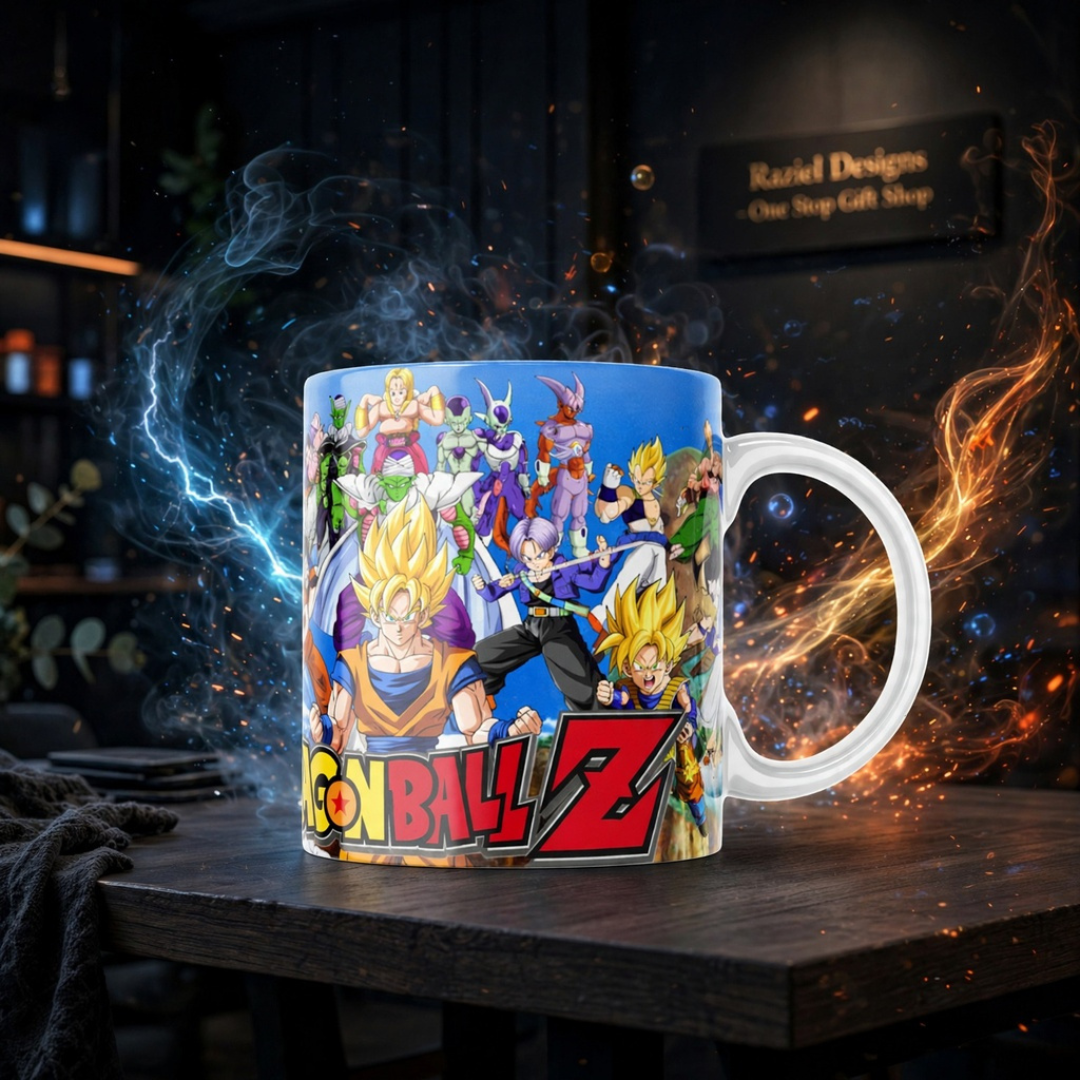 Dragon Ball Z Themed Printed Coffee Cup