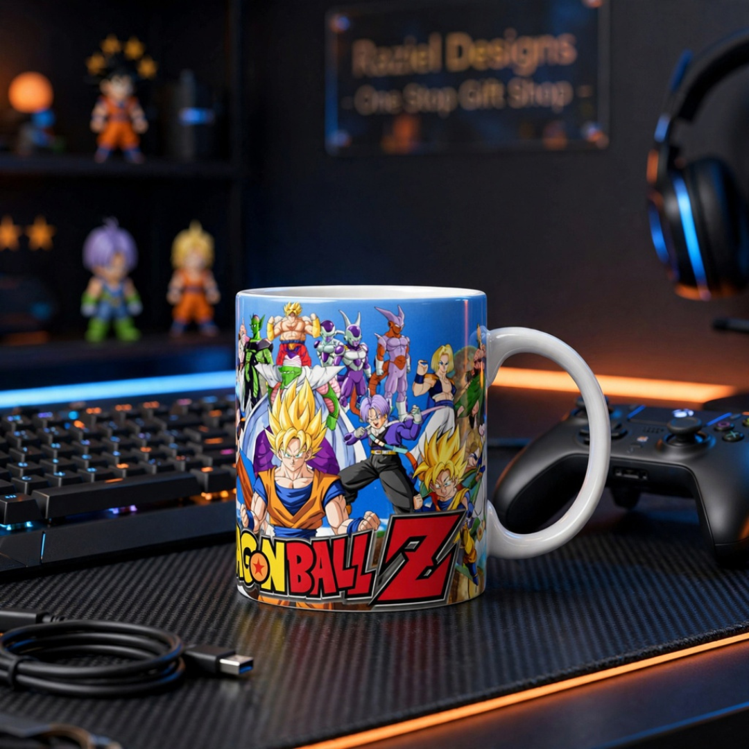 Dragon Ball Z Themed Printed Coffee Cup