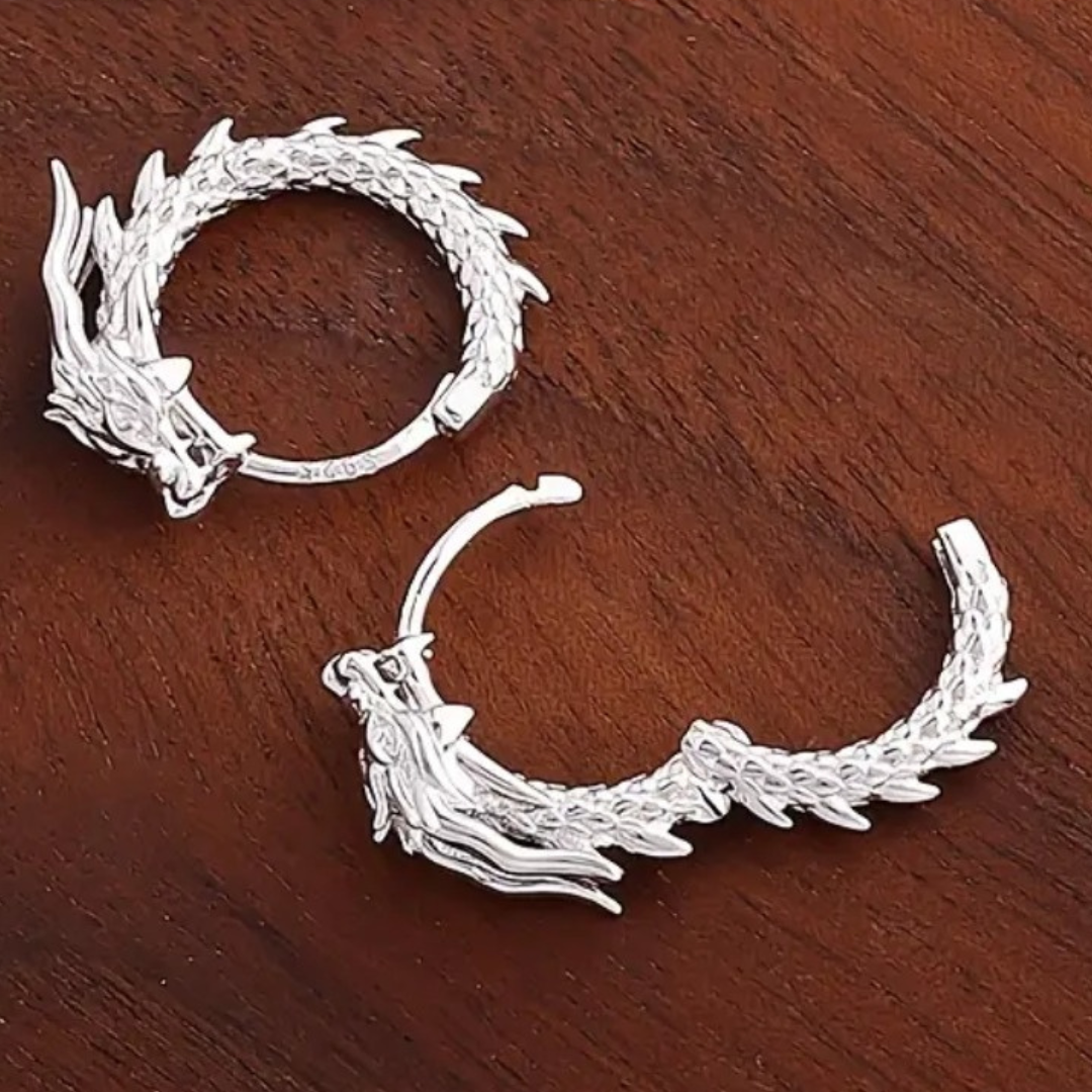 Dragon’s Embrace Hoop Earrings