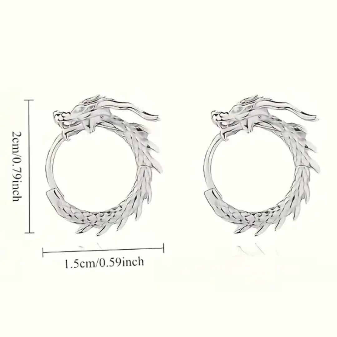 Dragon’s Embrace Hoop Earrings