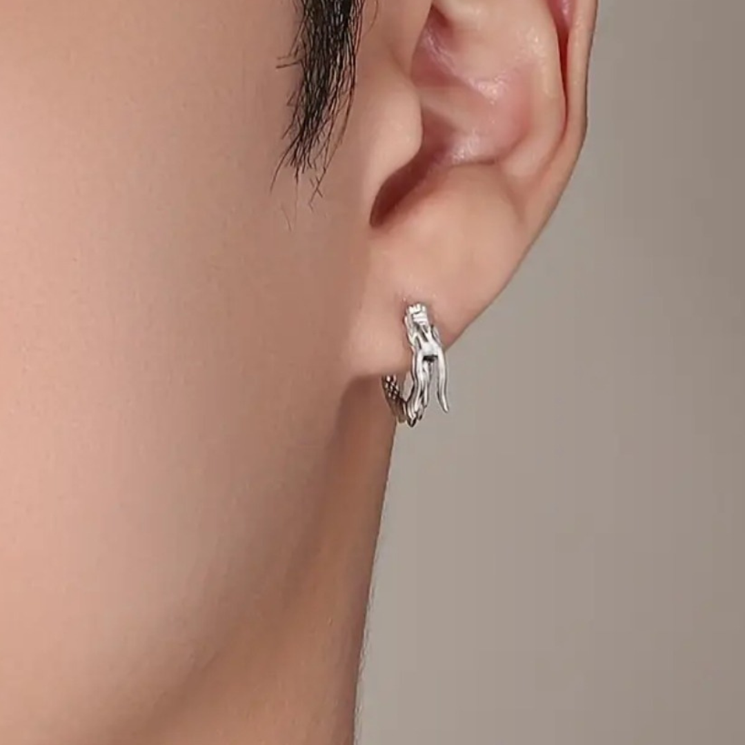Dragon’s Embrace Hoop Earrings
