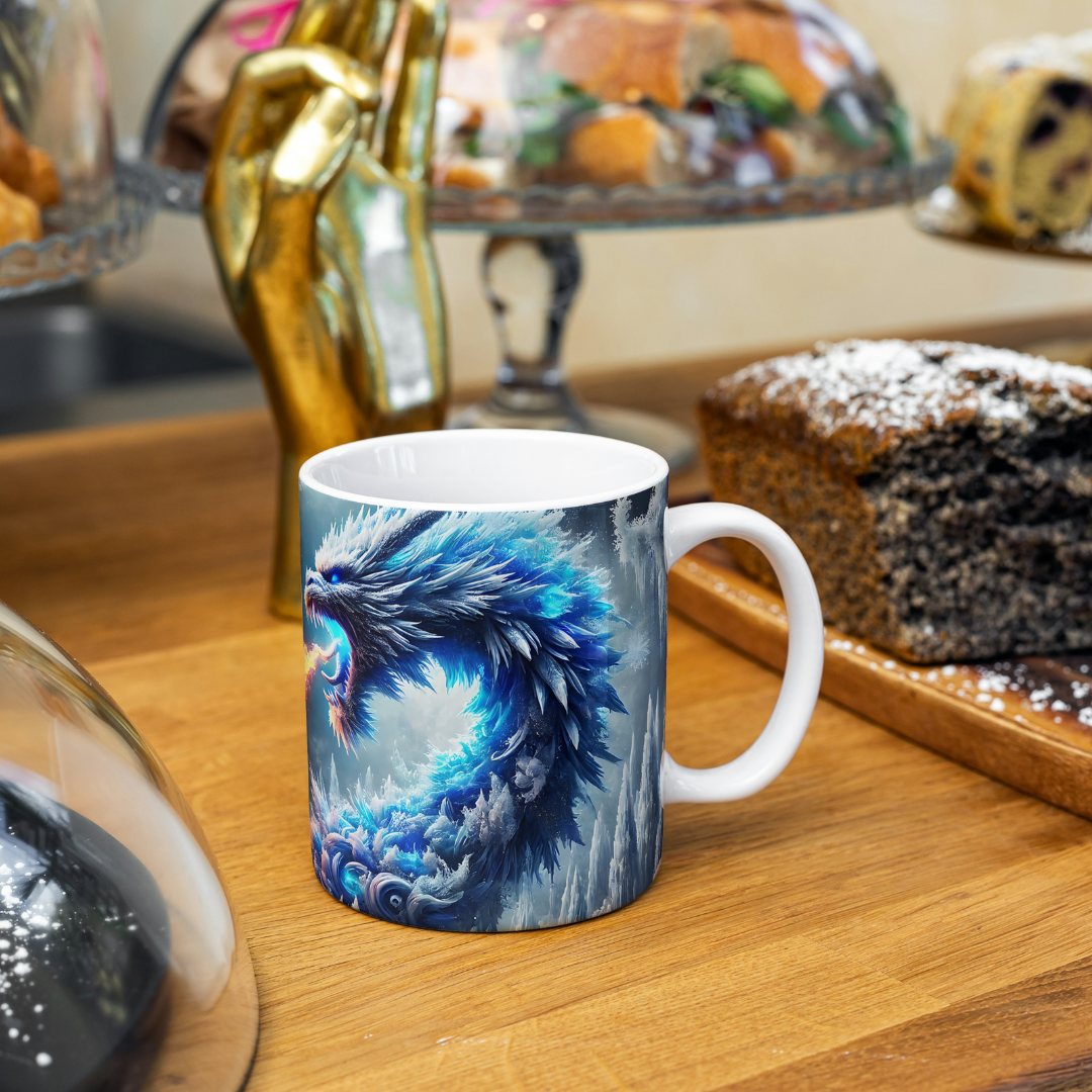 Dragons of Ice & Fire – Elemental Battle Fantasy Mug