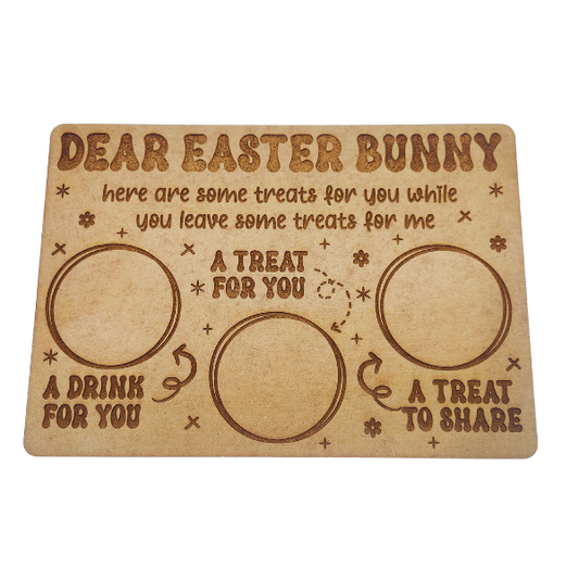 Easter Bunny Treat Board Rectangular