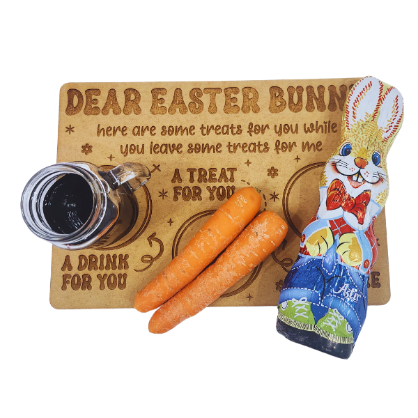 Easter Bunny Treat Board Rectangular