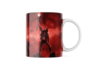 Eddie Munson Stranger Things Themed Printed Coffee Cup