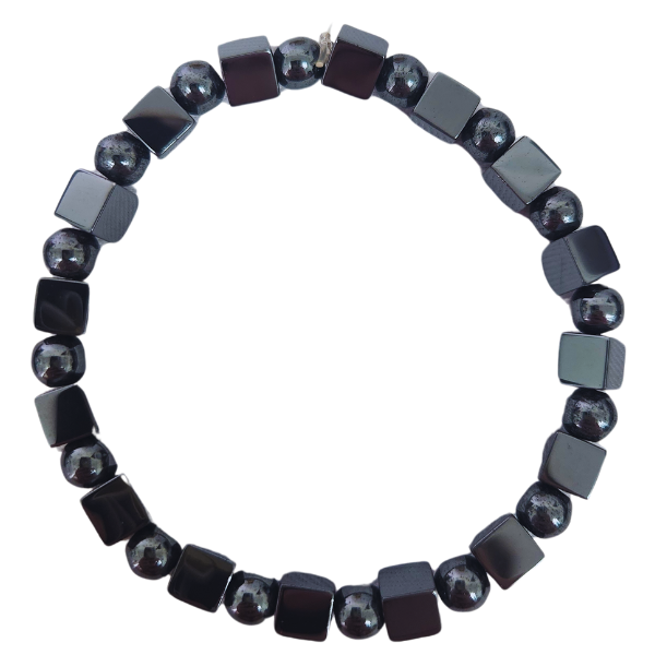 Elemental Anchor Hematite Stack Bracelet