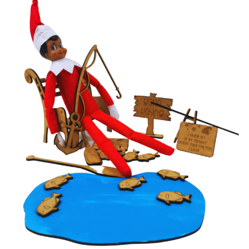 Elf On The Shelf Gone Fishing