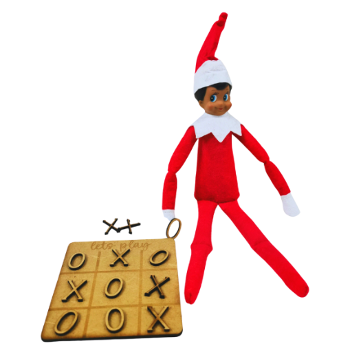 Elf On The Shelf Missing Pieces and Tic Tac Toe