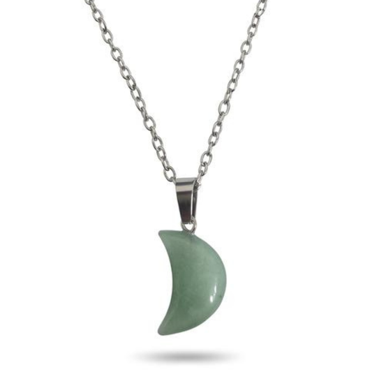 Emerald Moon Green Aventurine Necklace