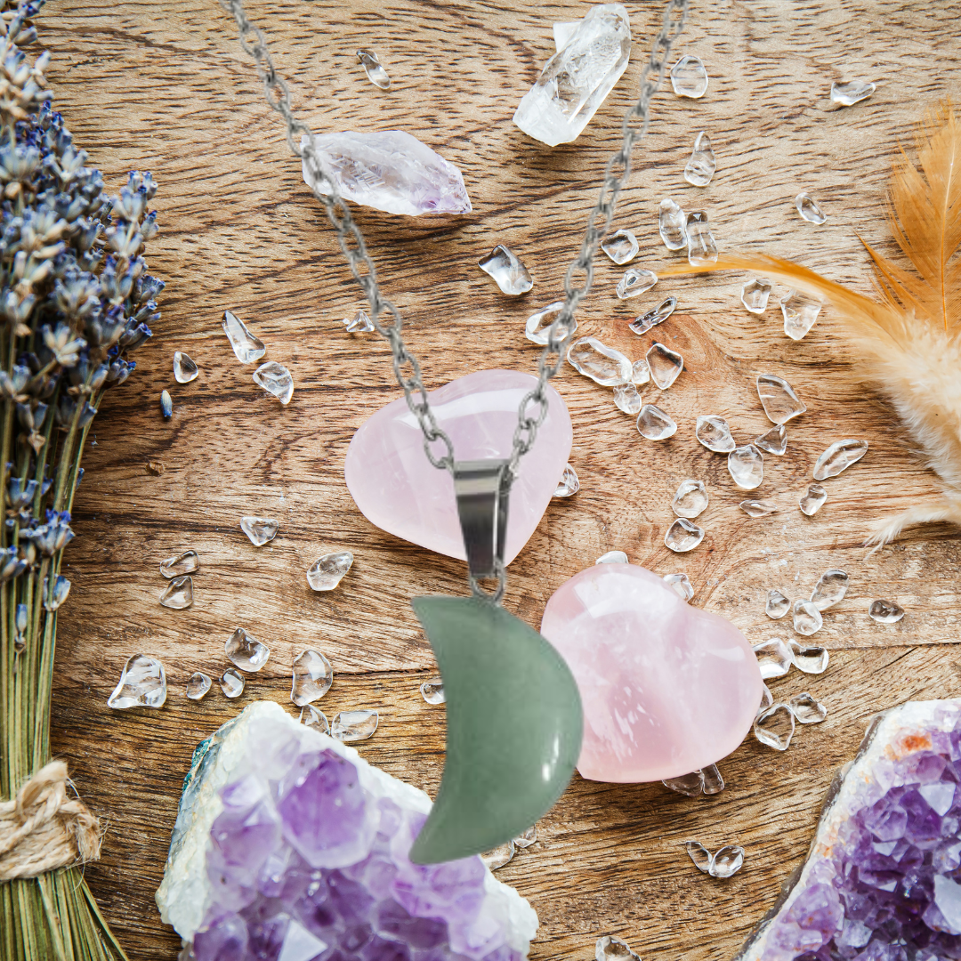 Emerald Moon Green Aventurine Necklace