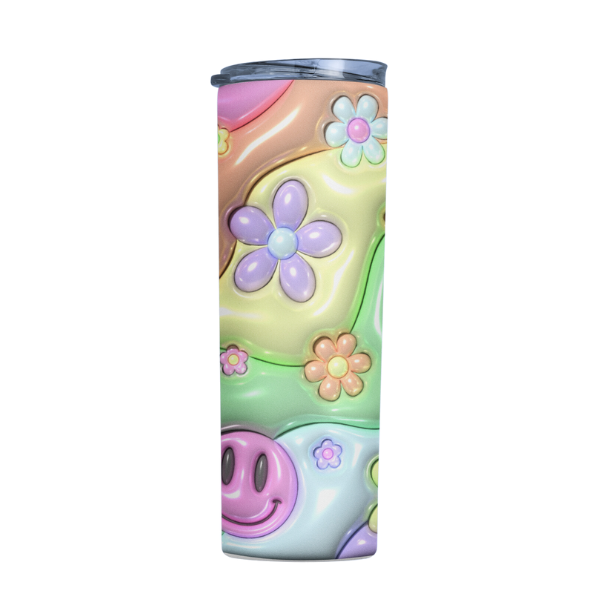 Emoji Bliss 3D Inflated Look Skinny Tumbler