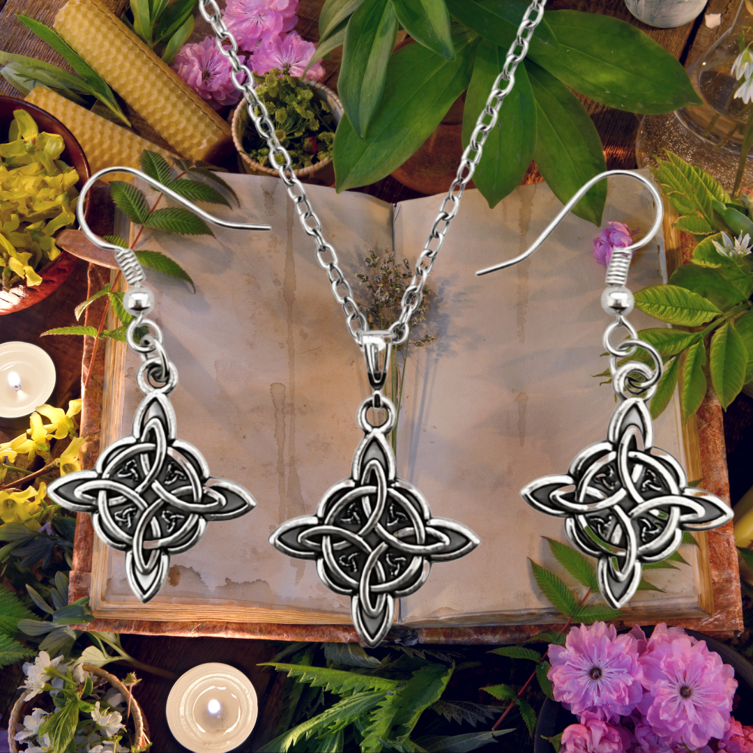 Eternal Knot Celtic Jewelry Set