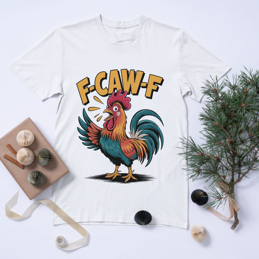 “F-CAW-F” Rooster T-Shirt