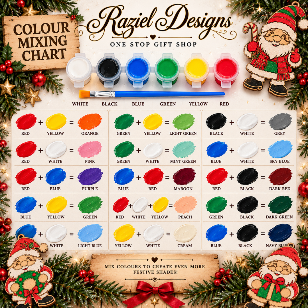 Paint Your Own Santa Christmas Ornaments Kit