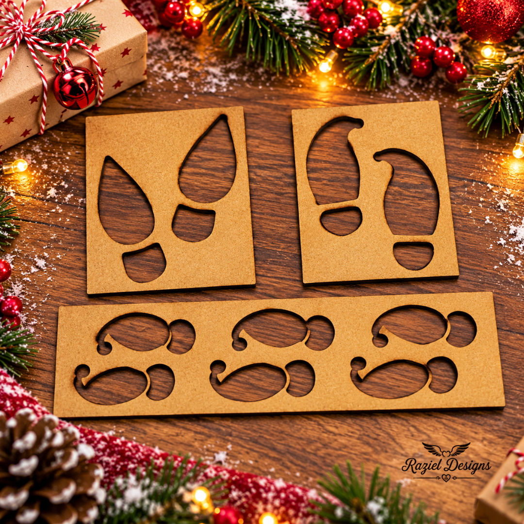 Elf Feet Stencils