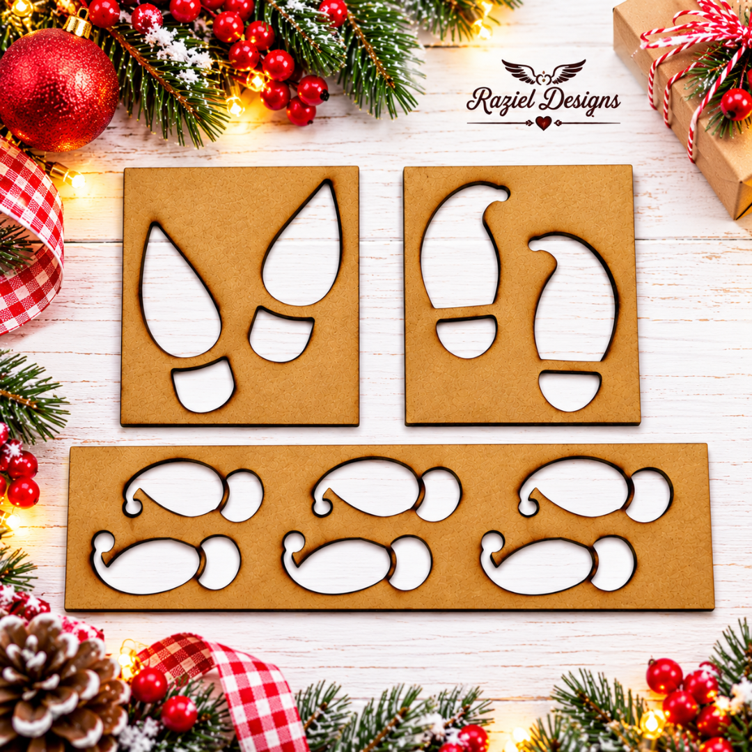 Elf Feet Stencils
