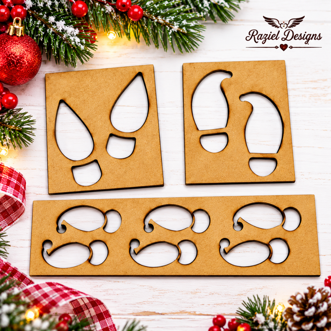 Elf Feet Stencils