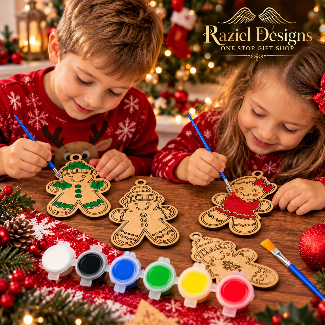 Christmas Gingerbread Ornament Painting Kit