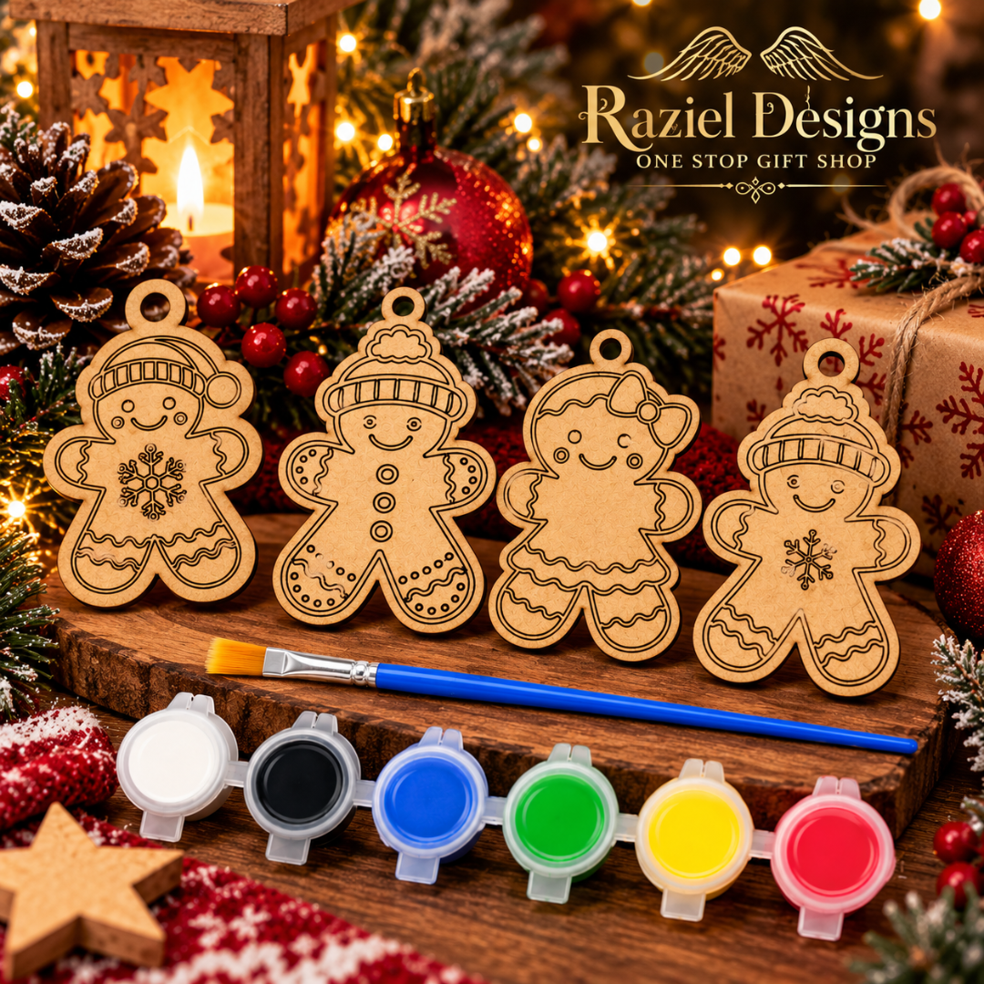 Christmas Gingerbread Ornament Painting Kit