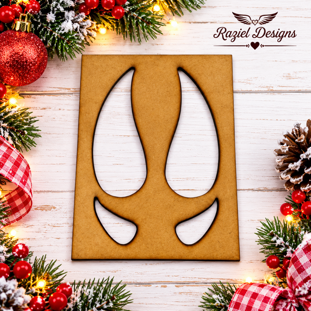 Reindeer Hoof Stencil
